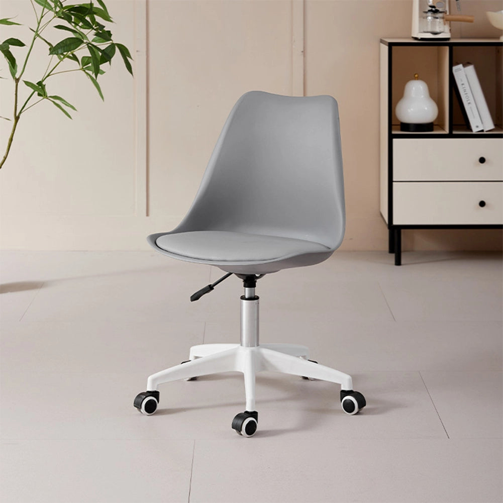 Sedia da Ufficio Full Grigio Poltrona da Studio e Casa Ergonomica con Ruote