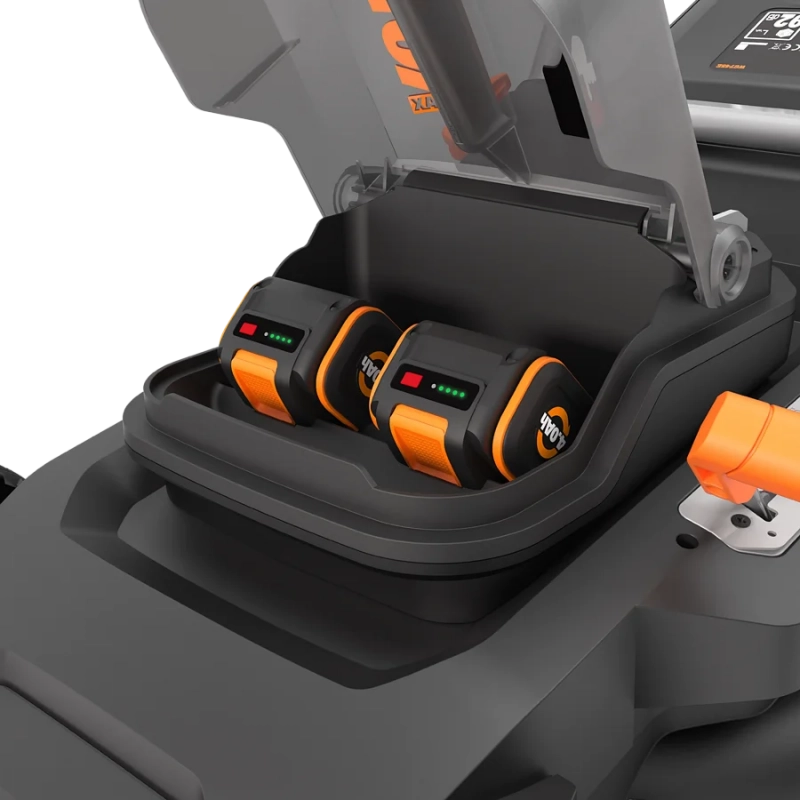 Rasaerba a Batteria 40V WG745E Nitro Brushless Taglio 40 cm 2 in 1 per Giardini fino a 600 m² con Cesto 50L - Worx