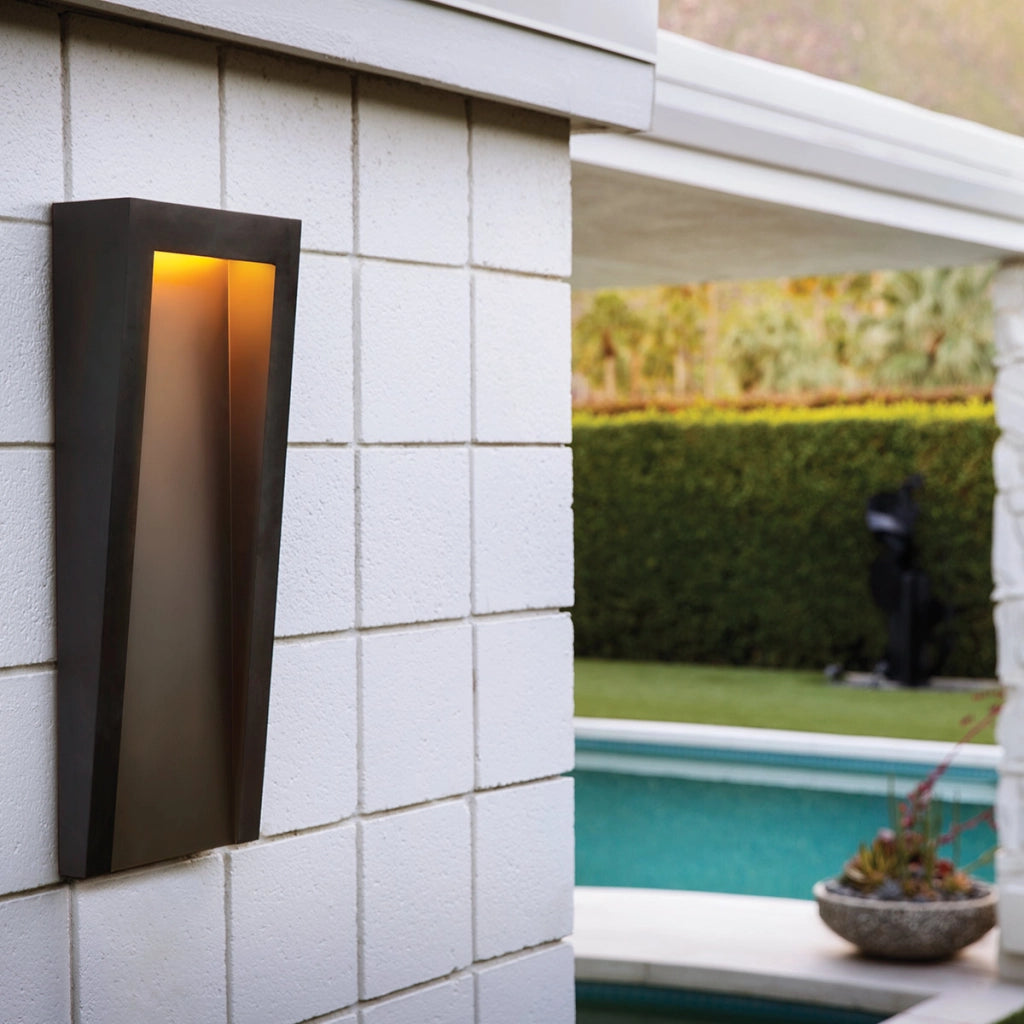 Applique esterna LED 10,5W 3000K nero Hinkley Taper