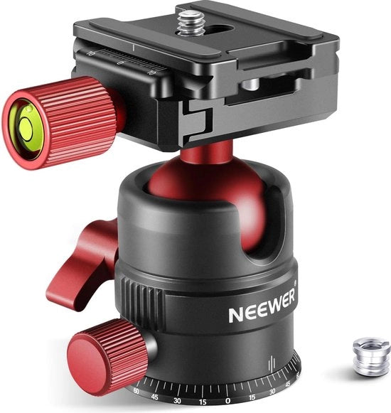 Stativo per fotocamera 360° rotante a pannelli panoramici con piatto di montaggio rapido 1/4" per stativo monopode schiuse DSLR fotocamera videocamera, carico massimo 5kg/11lb - GM28