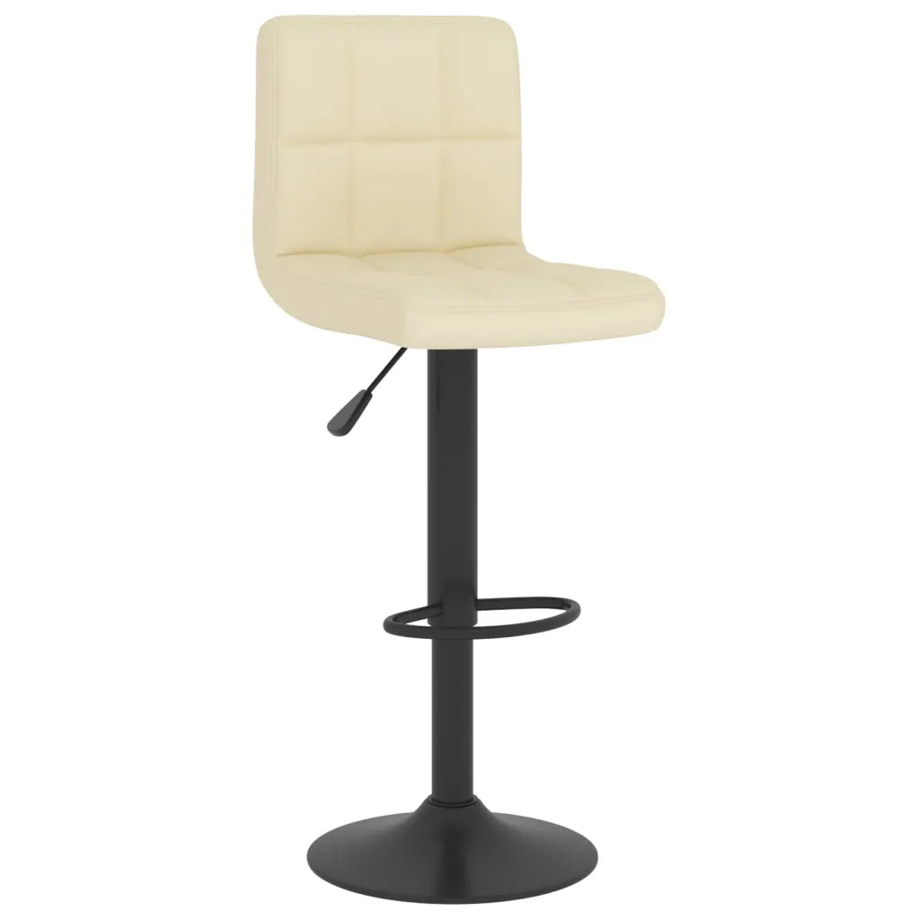 Sgabelli da Bar 2 pz Crema in Tessuto 334284