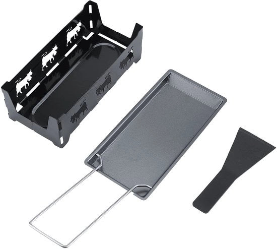 Set di raclette portatile mini - Antiaanbaklaag - Koolstofstaal - Riscaldato a gas - Facile da pulire