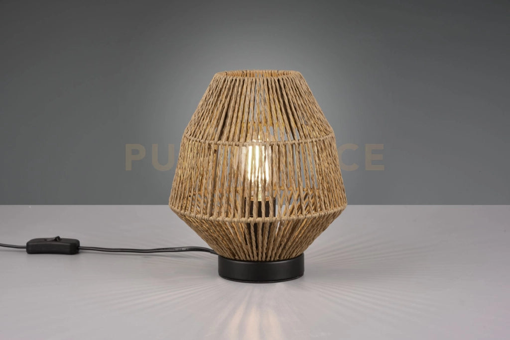 MIKI LAMPADA DA TAVOLO CORDA NATURALE H. 20,5CM 1 LUCE ATTACCO E27