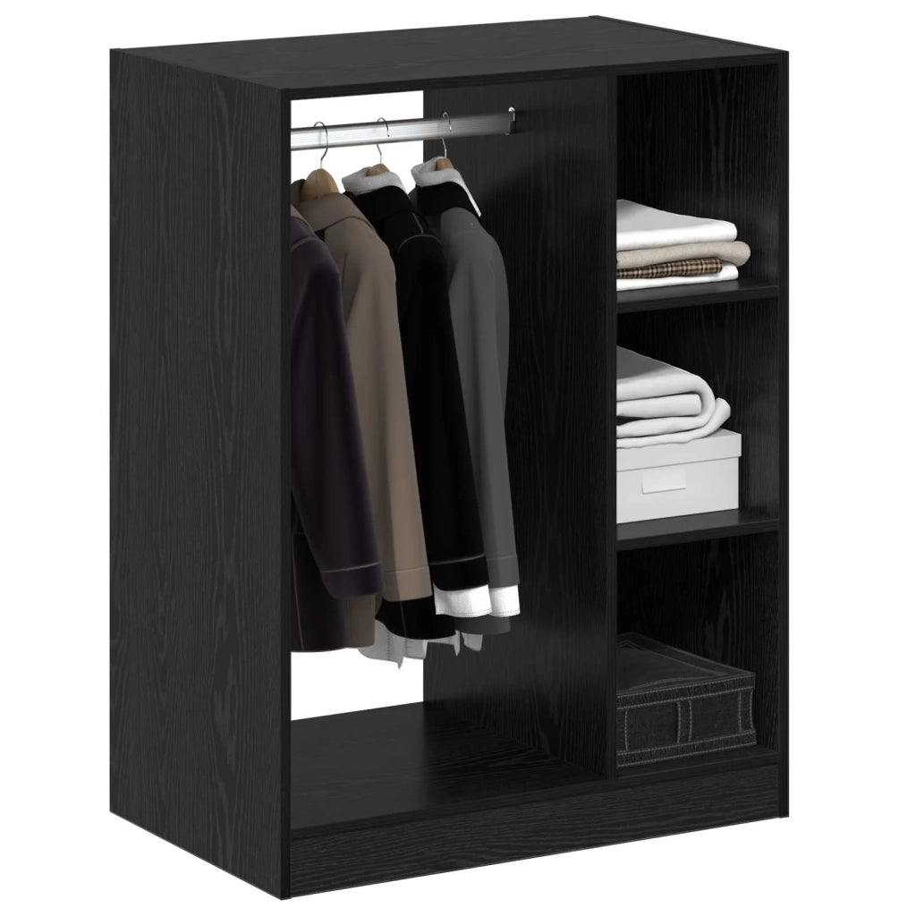 Guardaroba con lo scaffale Rovere Nero 77 x 48 x 102 cm CFW7799721