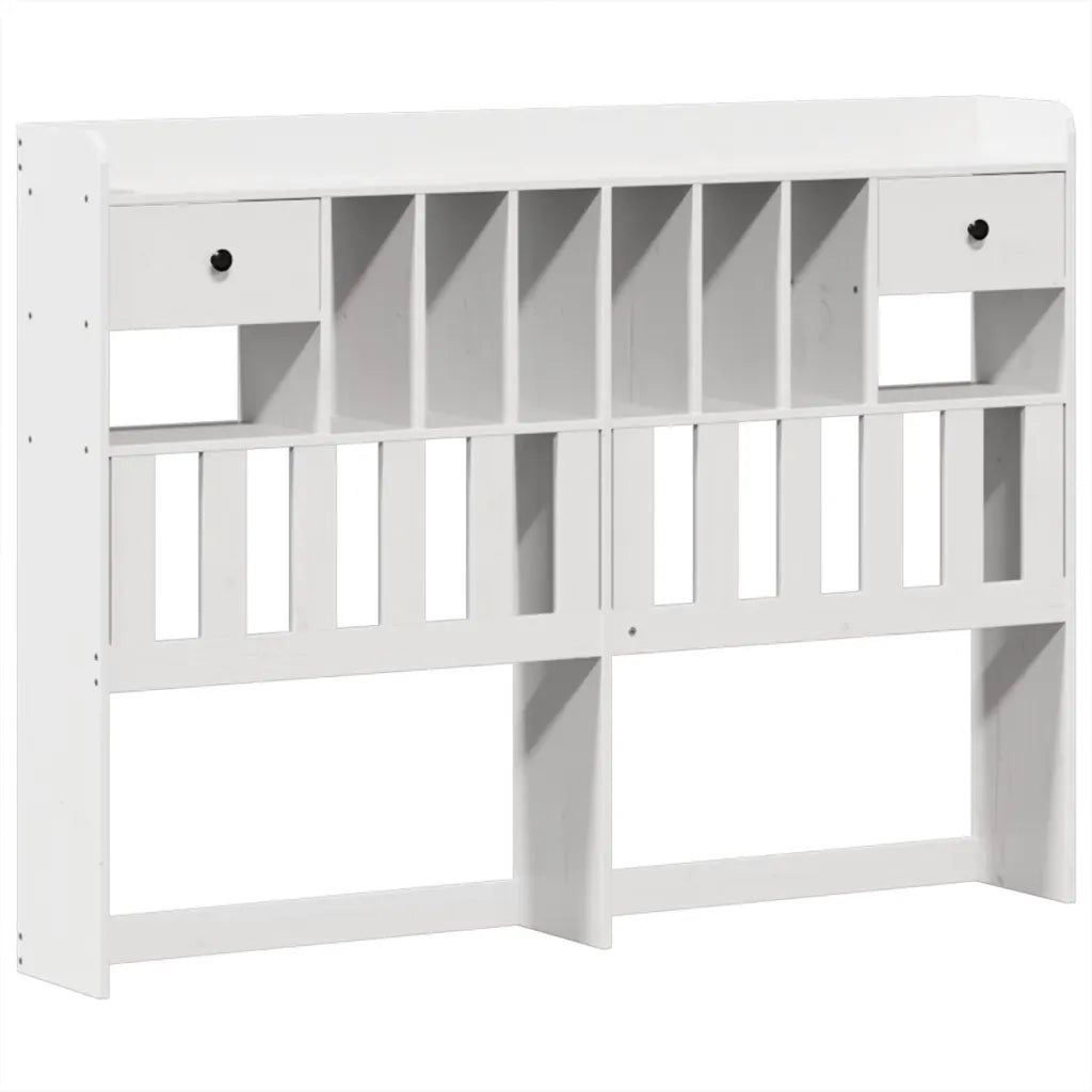 Letto senza Materasso-Struttura Letto Bianco 150x200 cm Legno Massello di Pino 907982