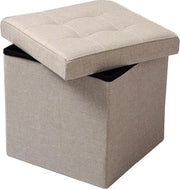 Po' di Edger in Beige - Stoffa - Con spazio di stoccaggio - 50x35x45cm