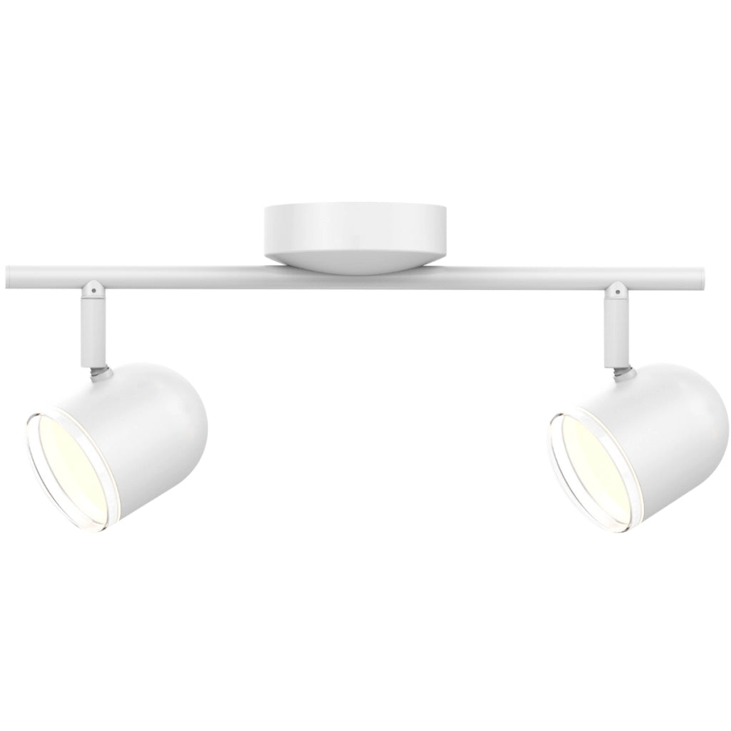 Plafoniera LED 2 luci orientabile bianca 3000K Polux