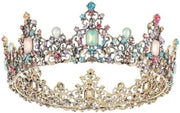 Diadema elegante per principesse con cristalli per matrimoni e feste