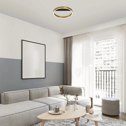 Plafoniera LED moderna tonda Ø40 oro/nero 20W Rabalux