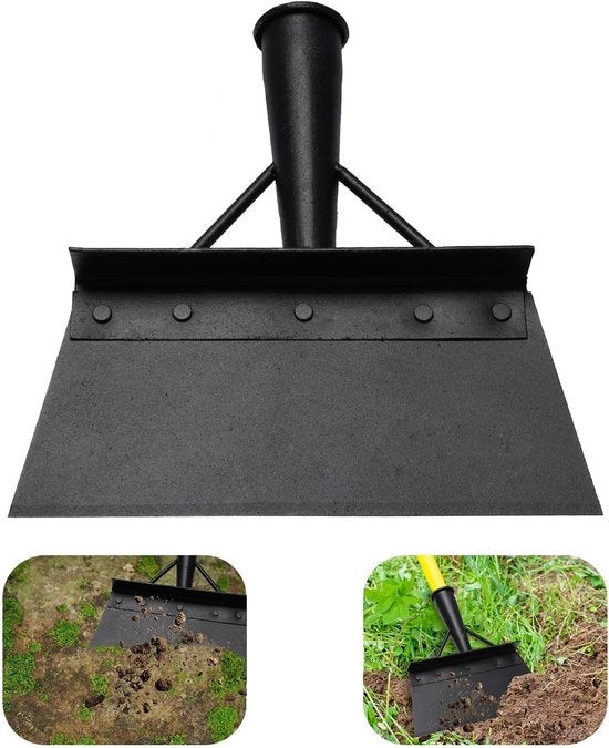 Scoopa multifunzionale in acciaio inossidabile da giardino 23cm - Spazzola per erbacce e rastrello per neve - Attrezzo da giardino esterno per la potatura delle piante