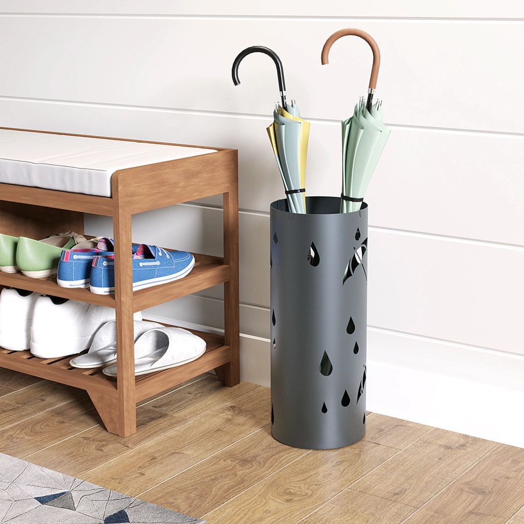 Portaombrelli in metallo ¨C Minimal ¨C grigio 17x41 cm