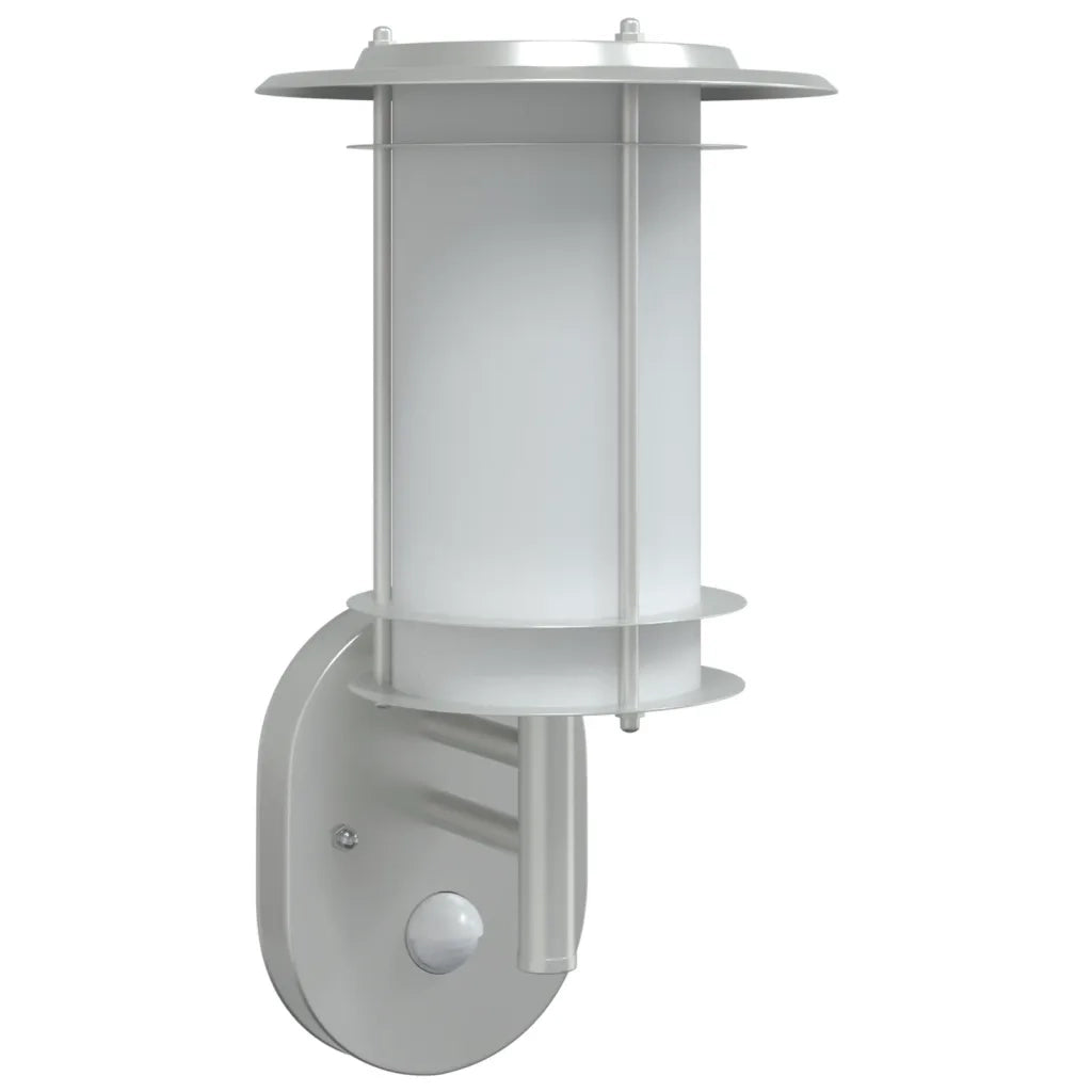 Applique per Esterno con Sensore Argento in Acciaio Inox 4006286