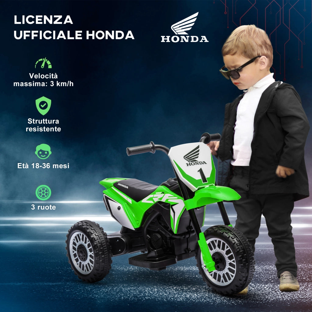 Moto Elettrica per Bambini ¨C Minimal ¨C Verde, 18-36 Mesi