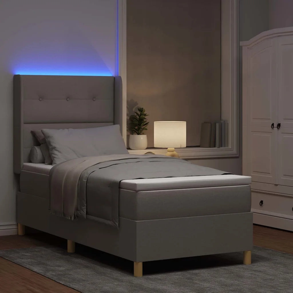 Letto a molle con materasso Talpa 140 x 200 cm Tessuto