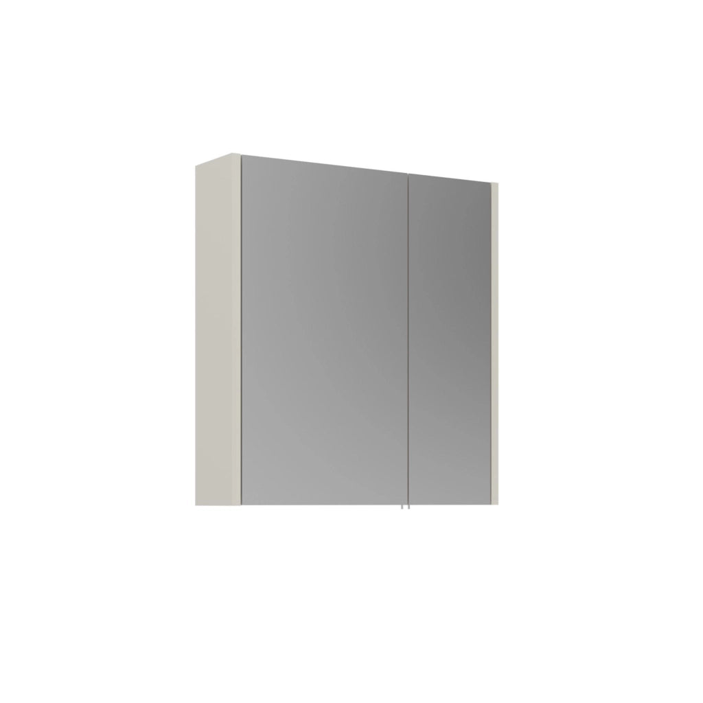 Mobile da bagno con specchio "Arno 60" - 60 x 16 x 66 cm - Cashmere
