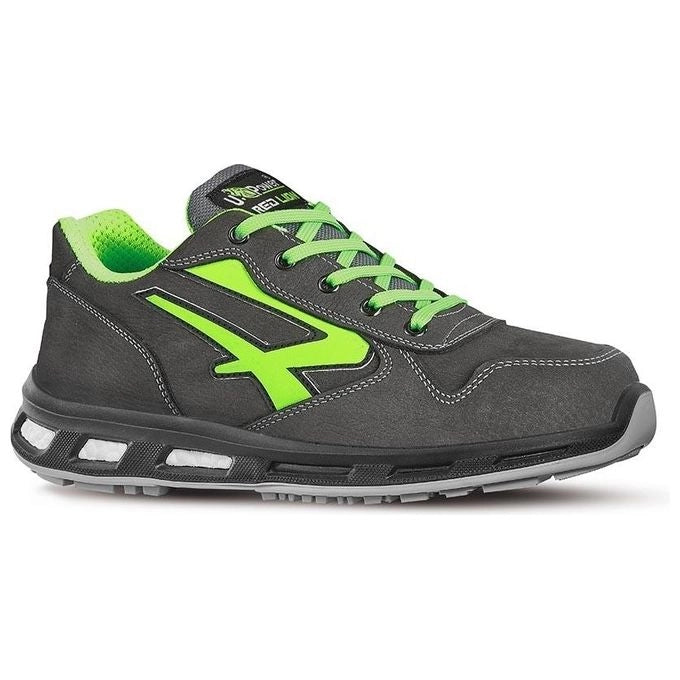 U-Power RL20174 Red Lion Yoda Scarpe Antinfortunistiche Basse S3 SRC CI ESD Pelle Nabuk Taglia 40 colore Grigio Scuro Verde