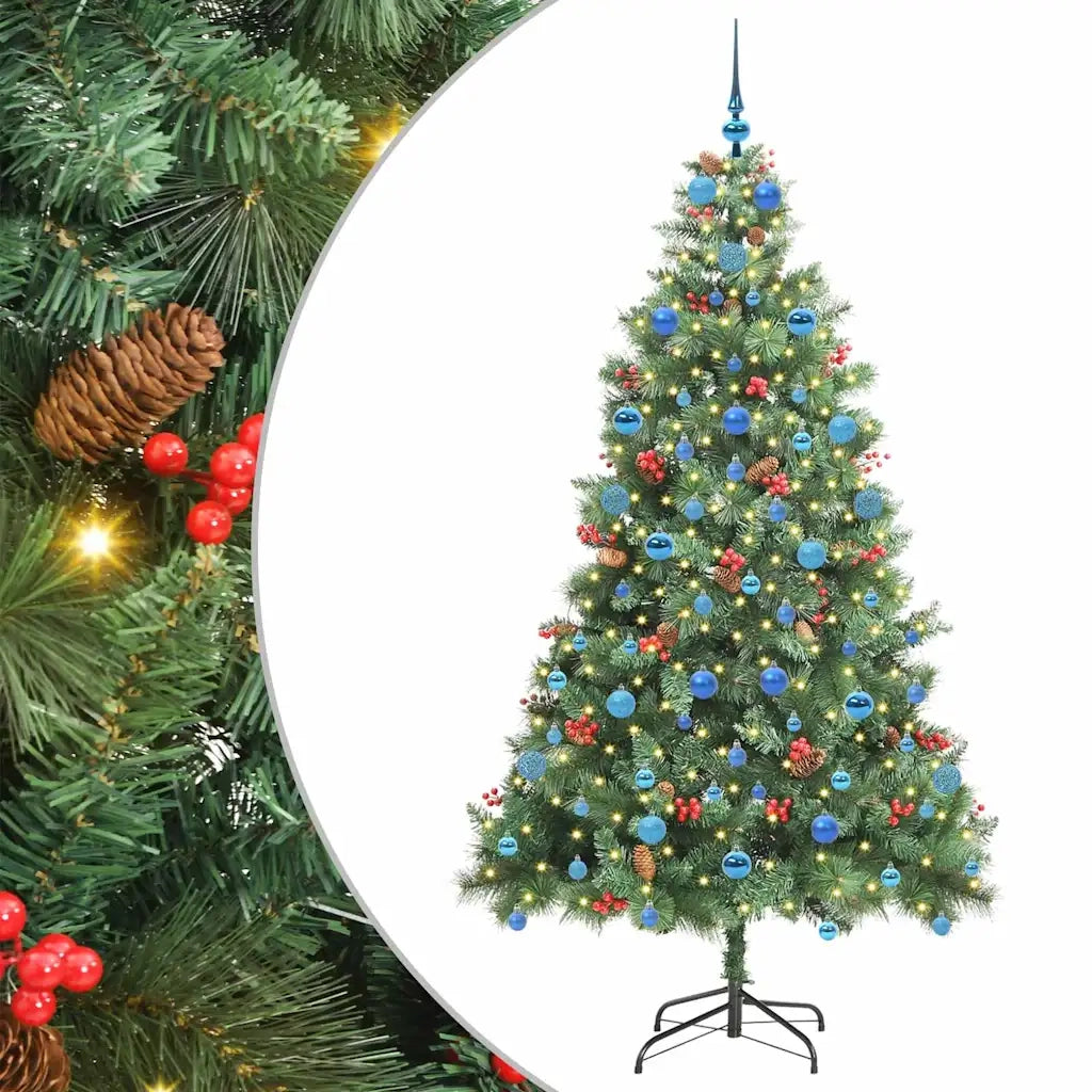 Albero di Natale artificiale Verde 210 cm PVC e Metallo 3395150