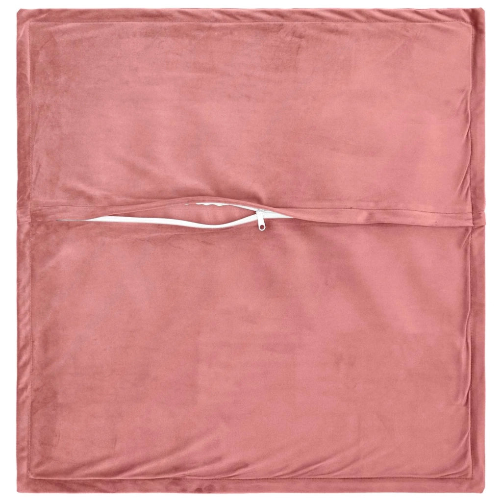 Federa 12 pcs HOUTEN Rosa 50 x 50 cm Velluto 919008