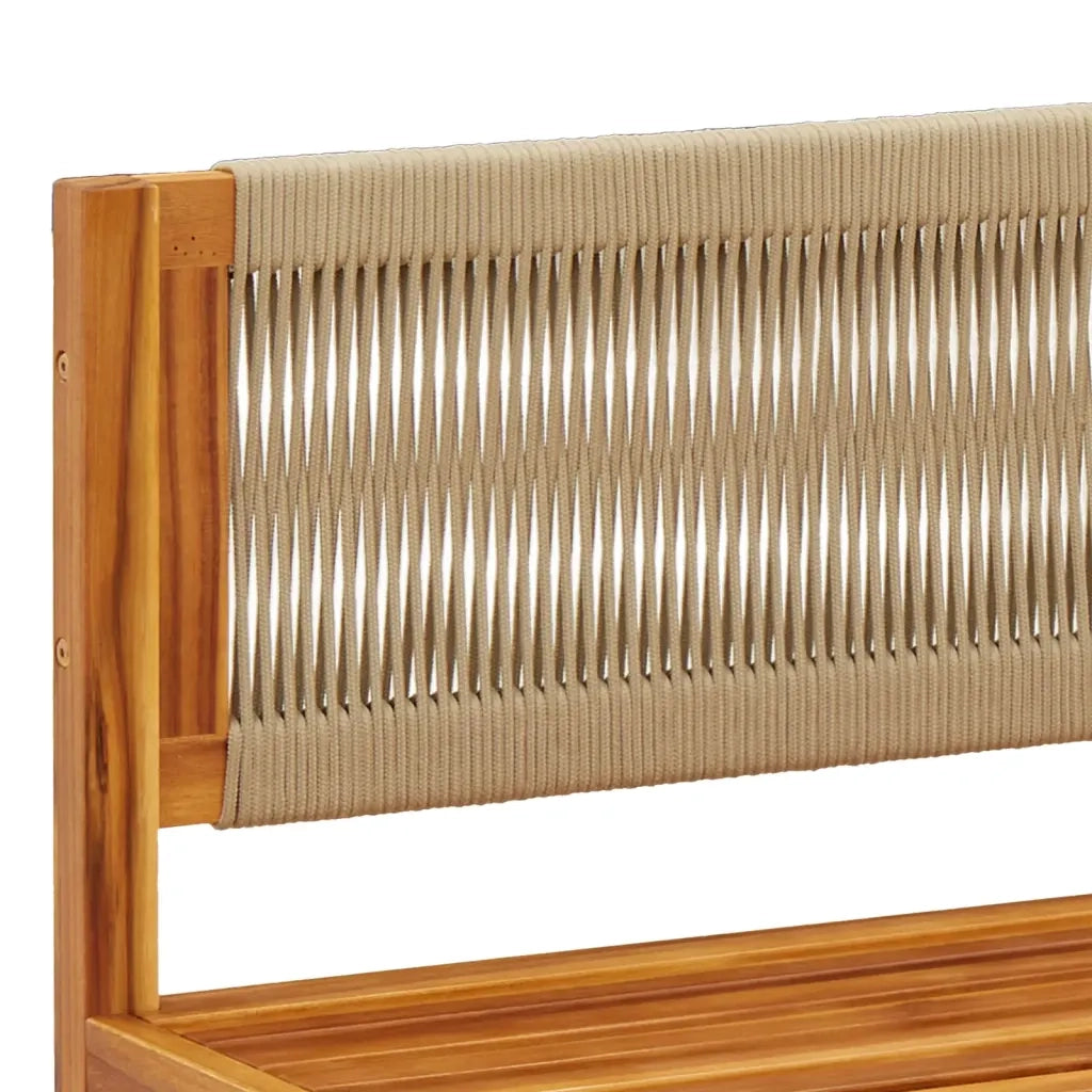 Divani da Giardino Angolari con Cuscini 2 pz in Legno di Acacia e Corda 3278853