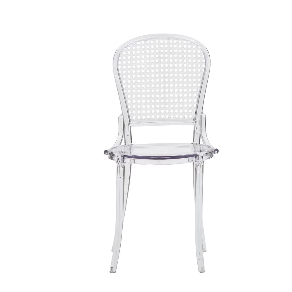 Set 2 sedie design polipropilene trasparente 46x55x88 - Mobili 2G