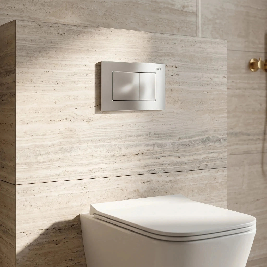 Pulsante Per Supporto Set Da Incasso Wc Rea J K011a-q E Slim 024n Satin
