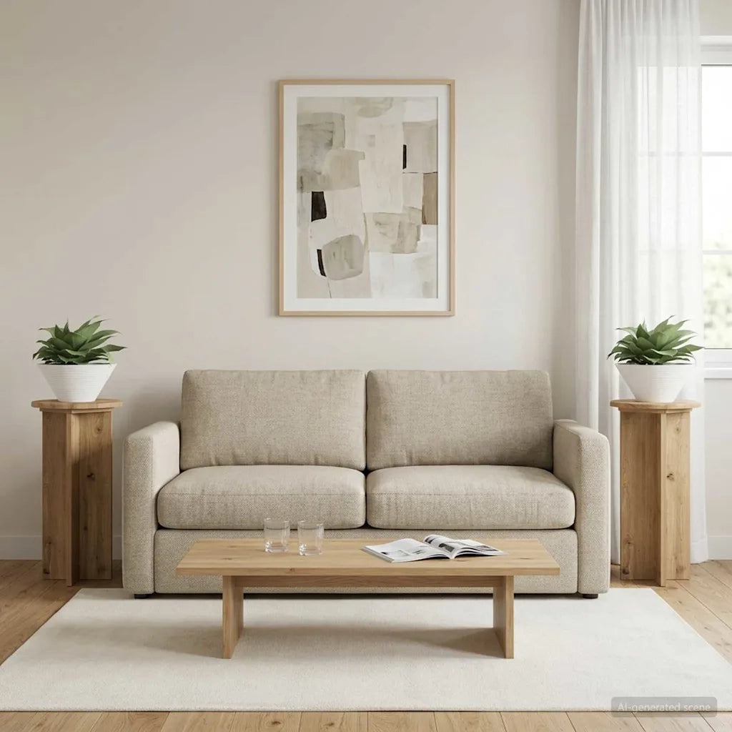 Supporto per piante | Sostegno per piante 2 pz Rovere Artigianale