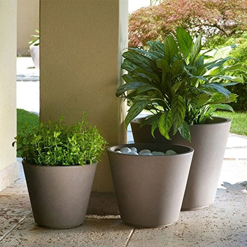 Cheonda - TERAPLAST Blumentopf Ribeira 80 cm Made in Italy recyclebar