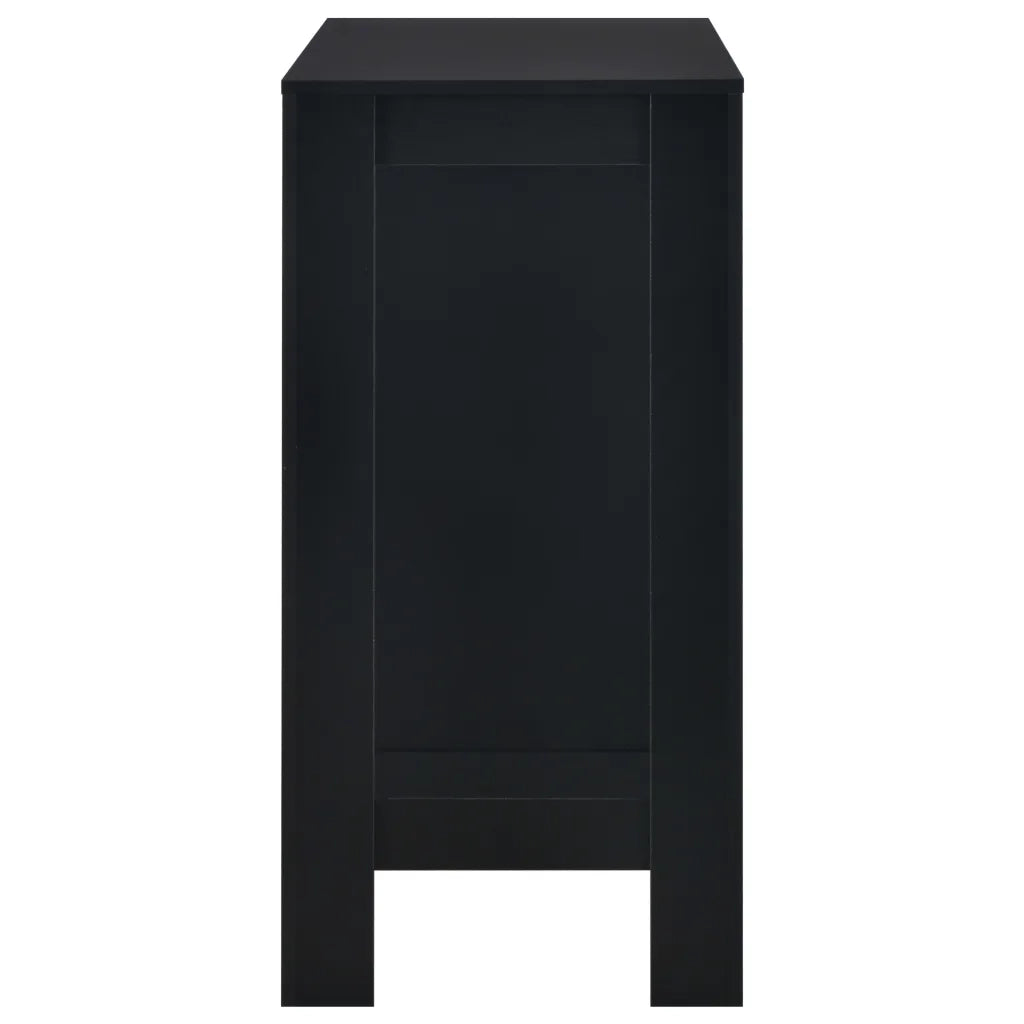 Tavolo da Bar con Ripiano Nero 110x50x103 cm 280212