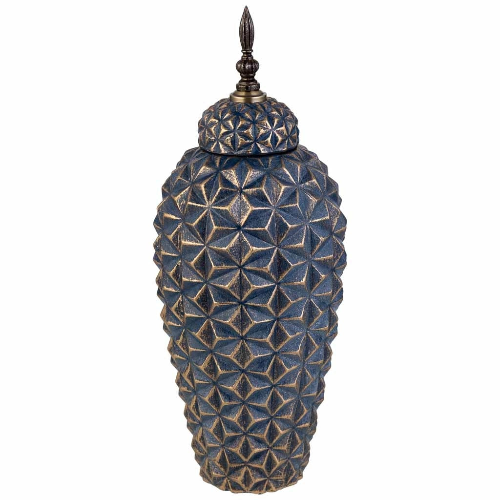Vaso in ceramica nera, D18x45H cm