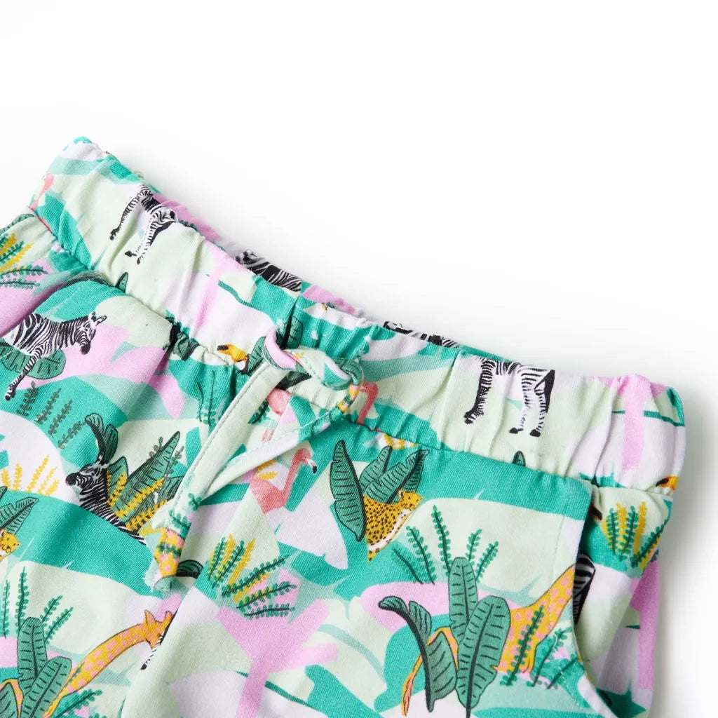 Pantaloncini per Bambini con Coulisse Menta Chiaro 92 10859