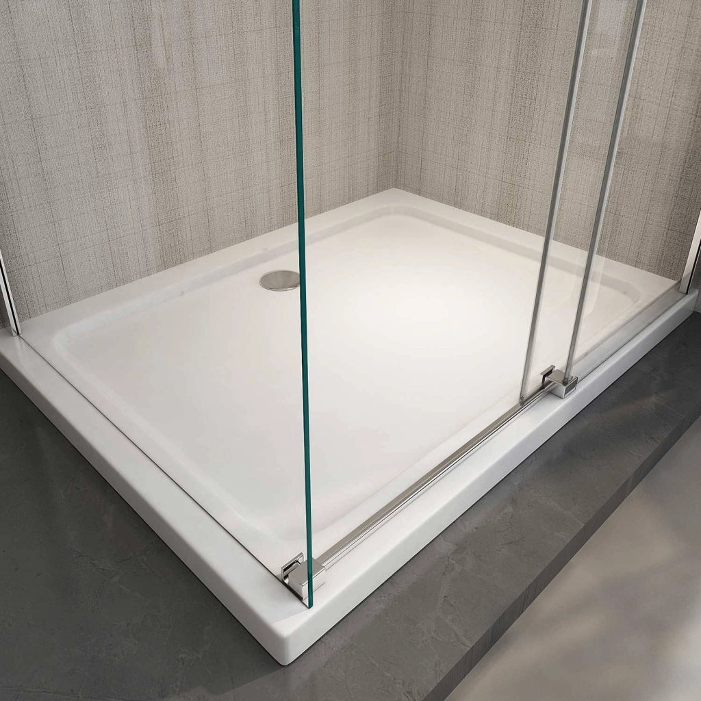 Box Doccia 90x140 CM H190 Trasparente con Easy-Clean mod. Cosmopolitan