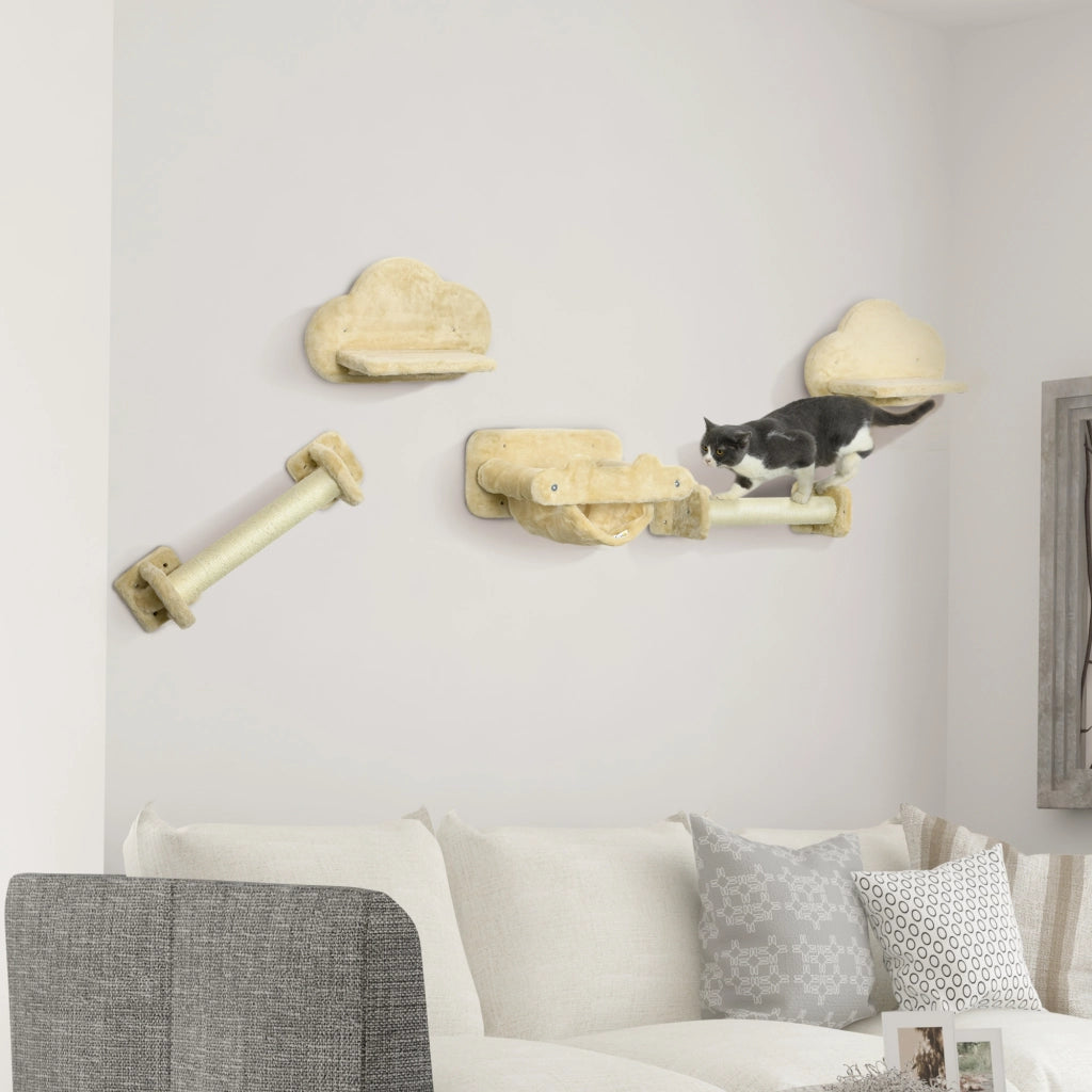 Casetta per Gatti con Amaca e Piattaforme ¨C Minimal ¨C Beige
