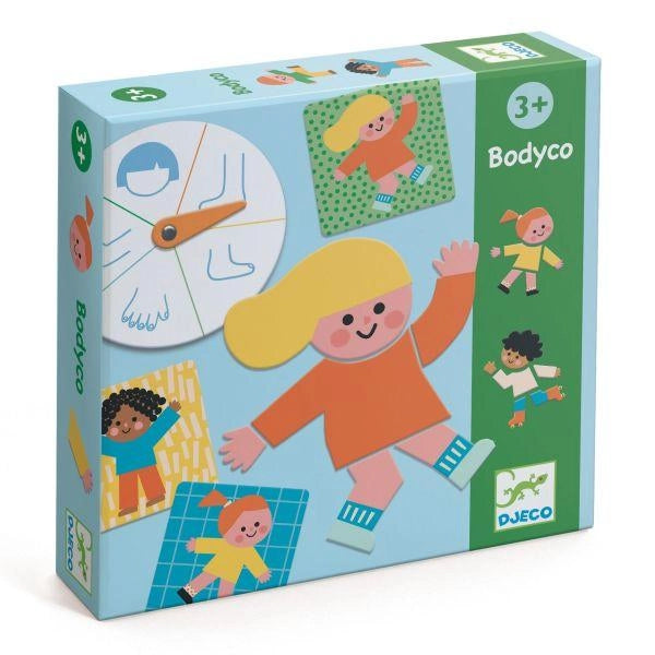 Gioco da tavolo Bodyco, gioco sul corpo umano,Djeco,Eta 3+
