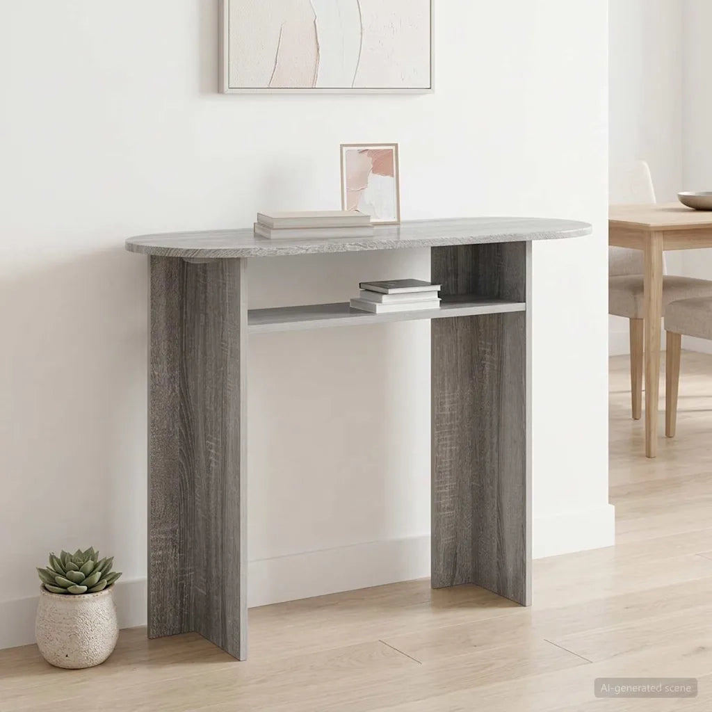 Tavolo consolle Grigio Sonoma 100 x 39,5 x 75 cm 8001164