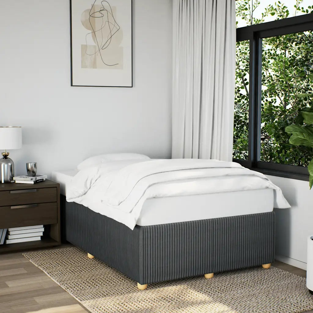 Giroletto senza Materasso Grigio Scuro 120x190 cm in Tessuto 3284922