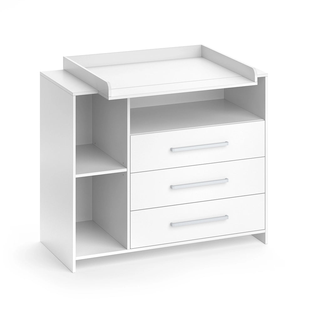 Vicco Fasciatoio Bianco 113 x 100 cm con cassetti