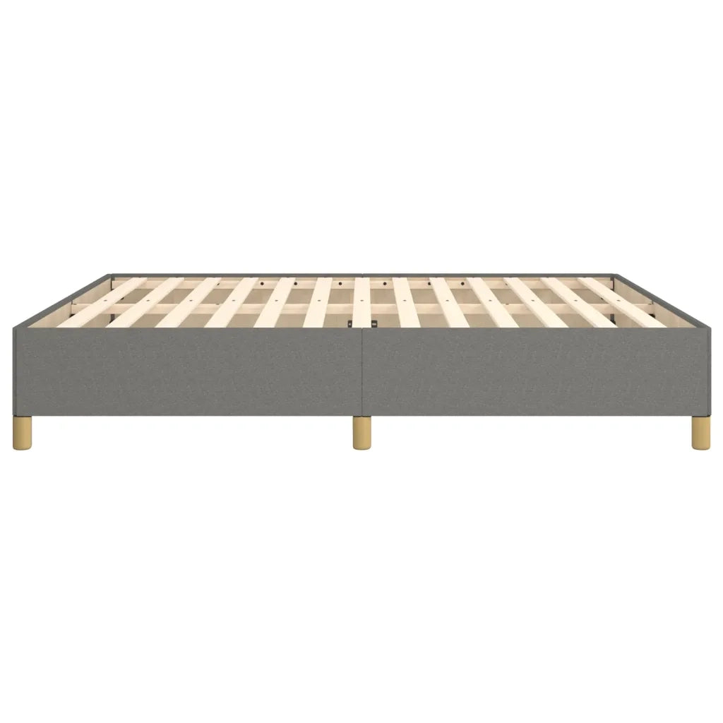 Letto matrimoniale | Letto per adulti | Giroletto senza Materasso Grigio Scuro 180x200 cm Tessuto