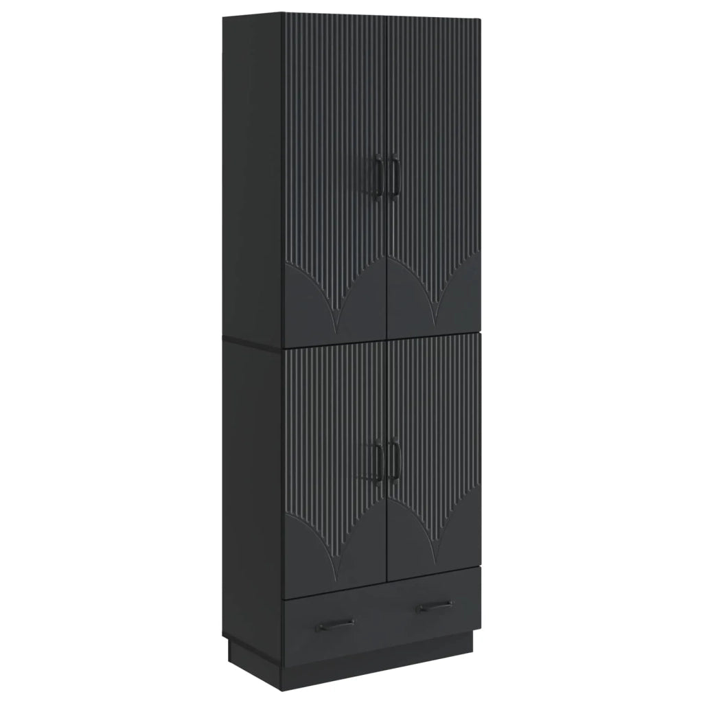 Set di armadi 2 pcs Nero Legno ingegnerizzato 3416773