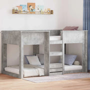 Letto a Castello per Bambini Grigio cemento 75 x 190 cm