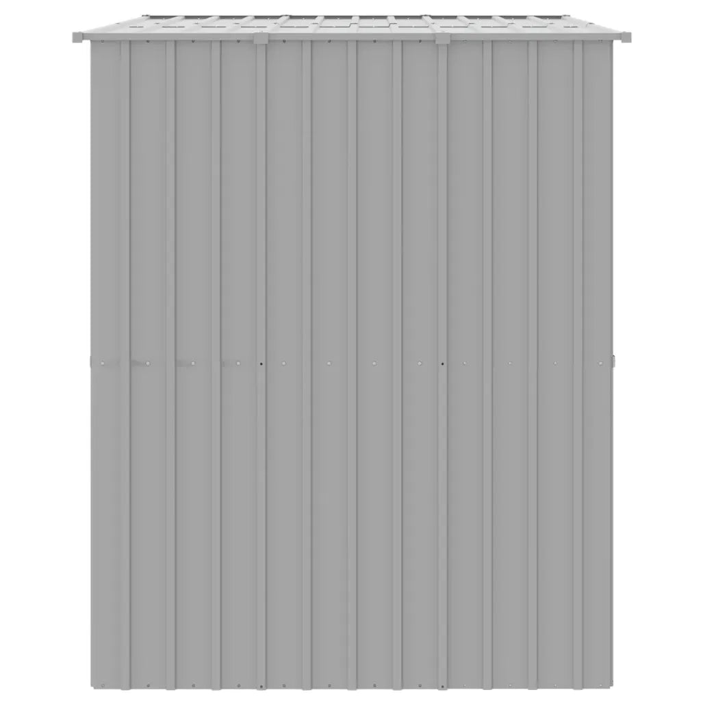 Casetta Cani Tetto Grigio Chiaro 214x153x181 cm Acciaio Zincato 172372