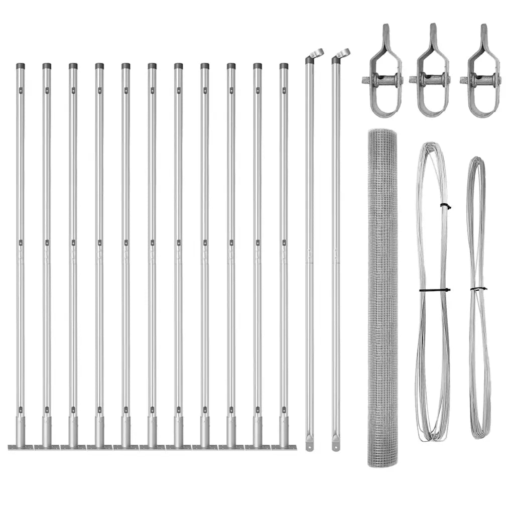 Palo della recinzione Argento 25 x 1,6 m (25 x 25 mm rete)