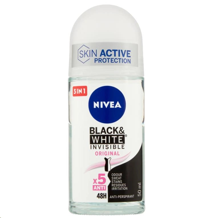 NIVEA DEODORANTE ROLL-ON 50ML BLACK&WHITE