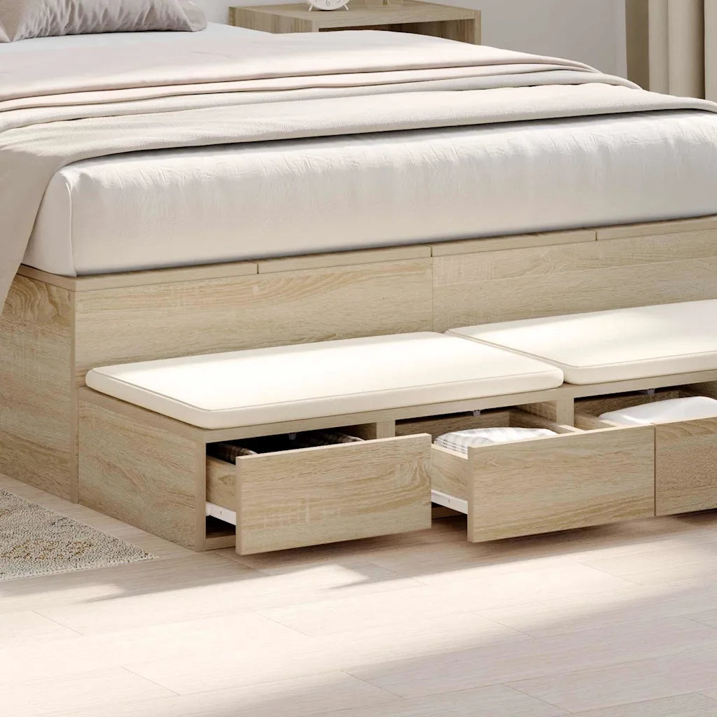 Cassetti per letto Rovere Sonoma 120 x 36,5 x 16,5 cm 866941
