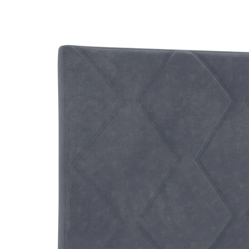 Testiera-Testata-Testiera Decorativa Grigio scuro 100 cm Velluto 652000