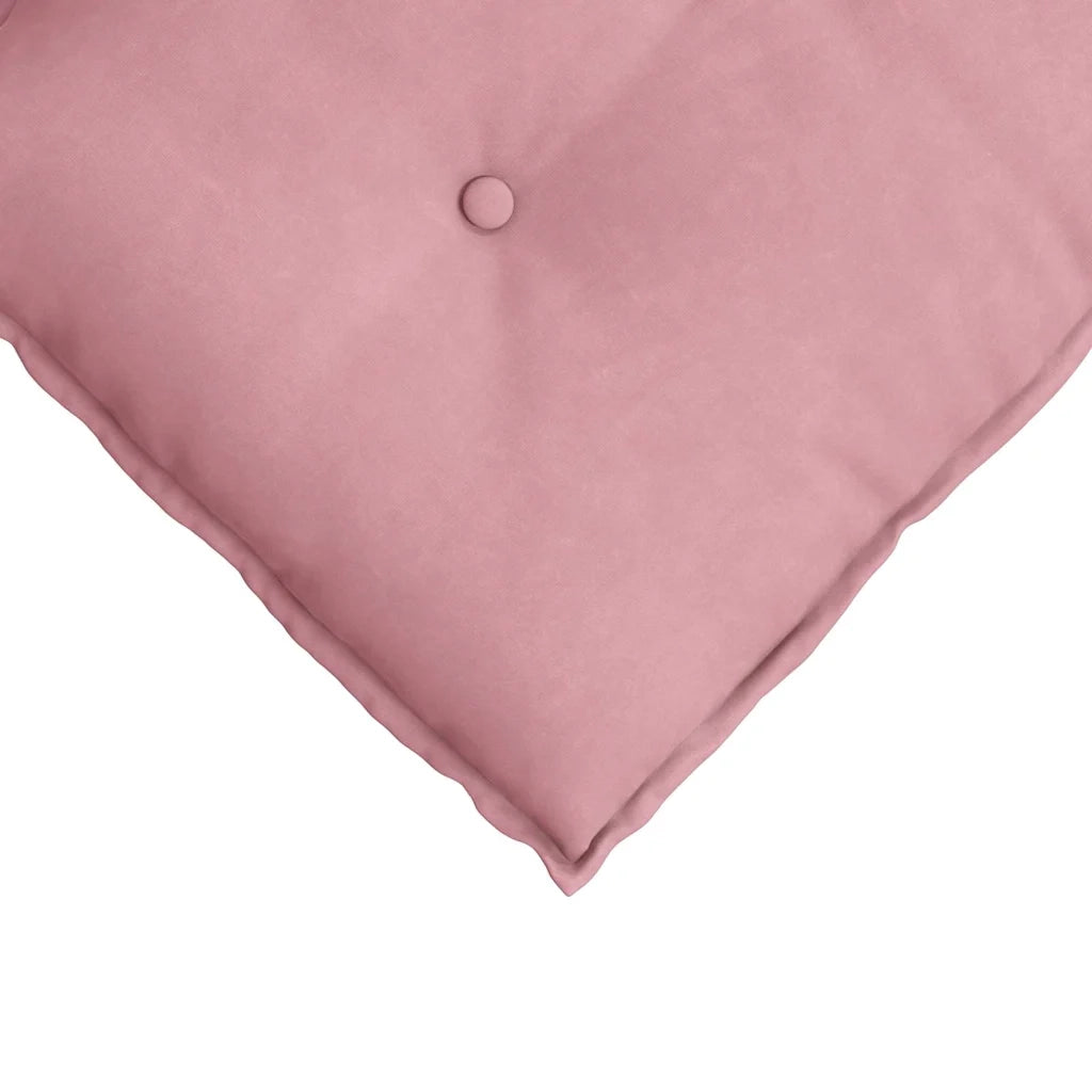 Cuscino per Schiena Rosa 80 x 50 cm Tessuto in Cords 42014722