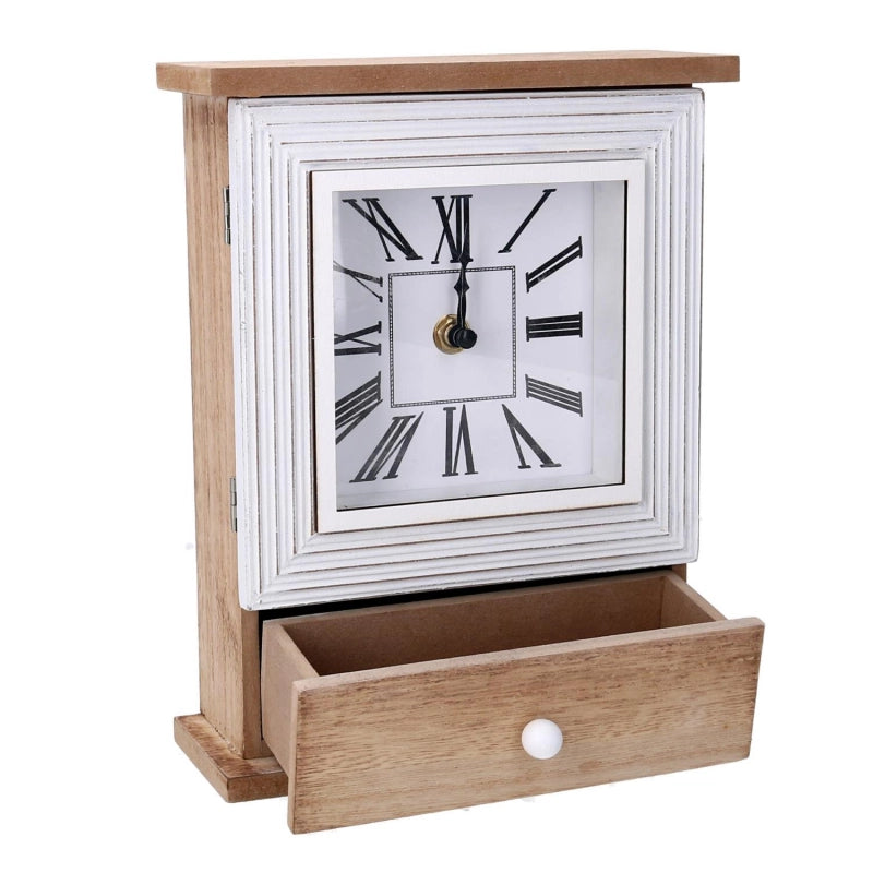 Orologio legno marrone cm 18,5x7h24