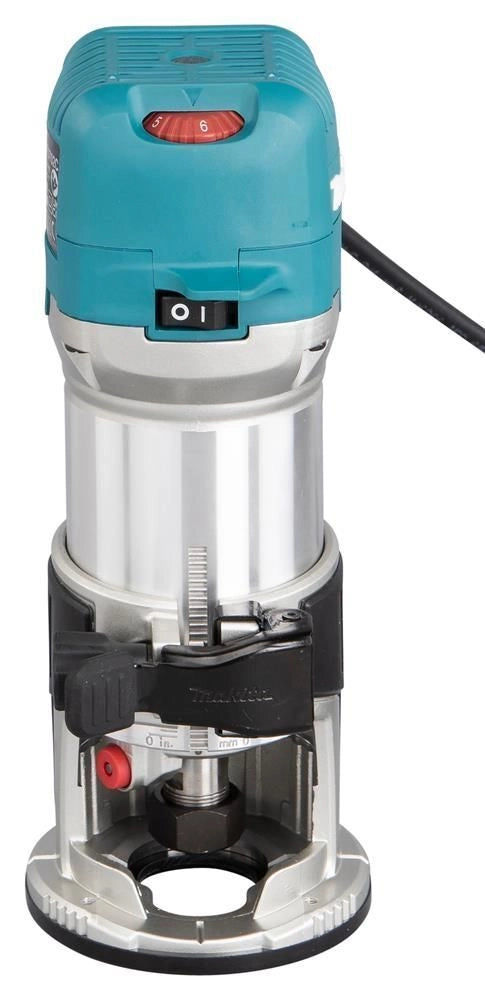Makita RT0702CX2J Fresatrice Multifunzione 710 W 10000 34000 rpm Velocita' Variabile Avvio Progressivo colore Nero