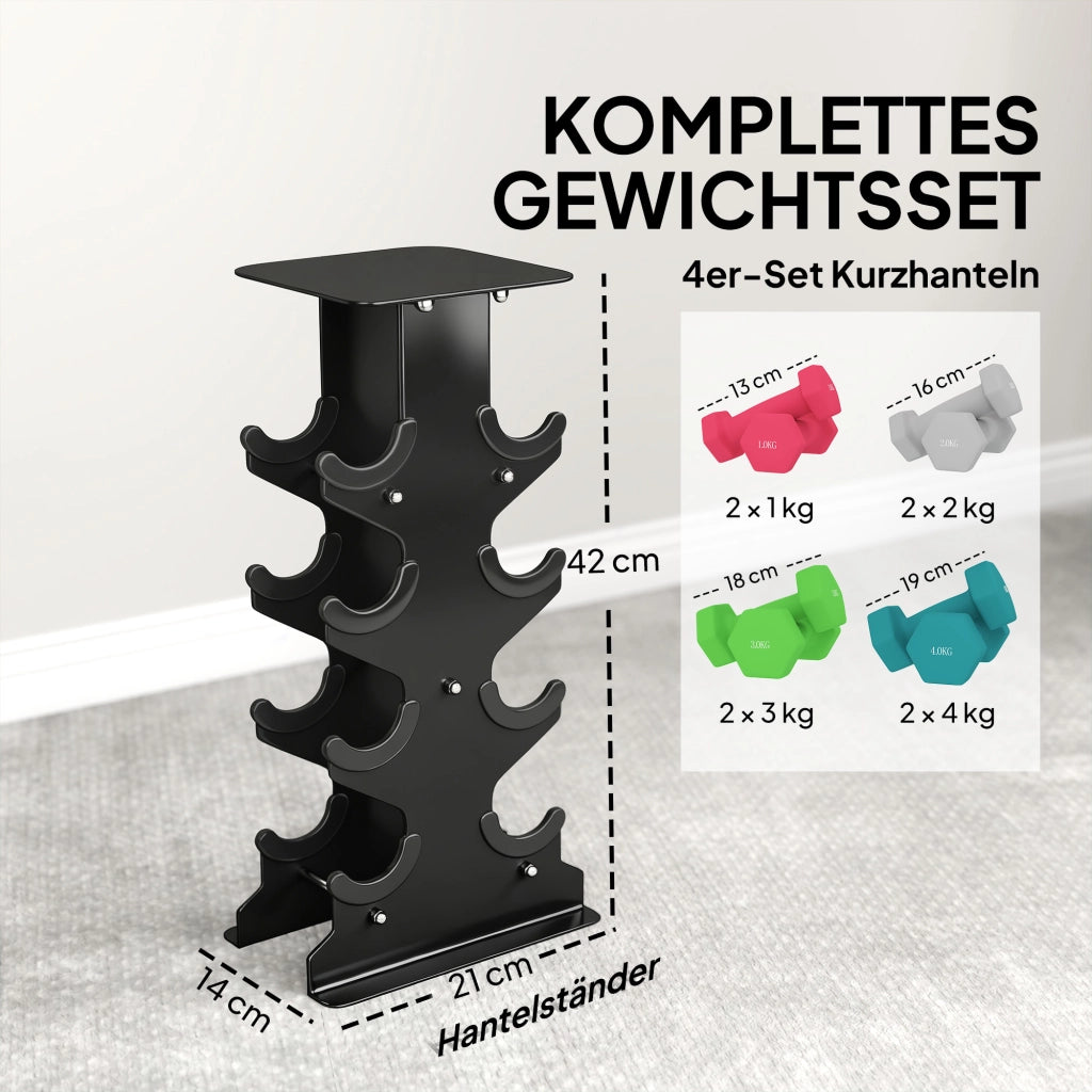 Set Hanteli ¨C Minimal ¨C 4 Paar 1-4 kg