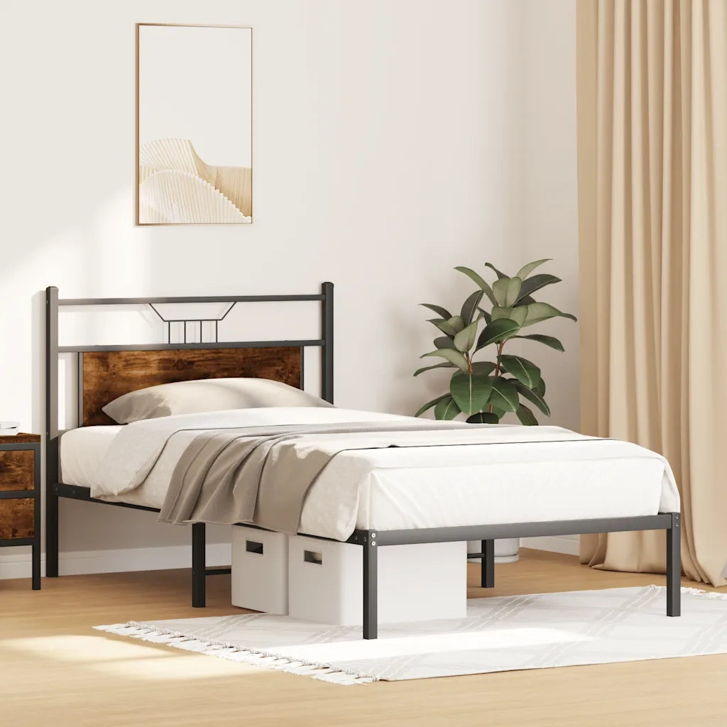 Giroletto senza Materasso Rovere Fumo 107x203 cm in Truciolato 4106739