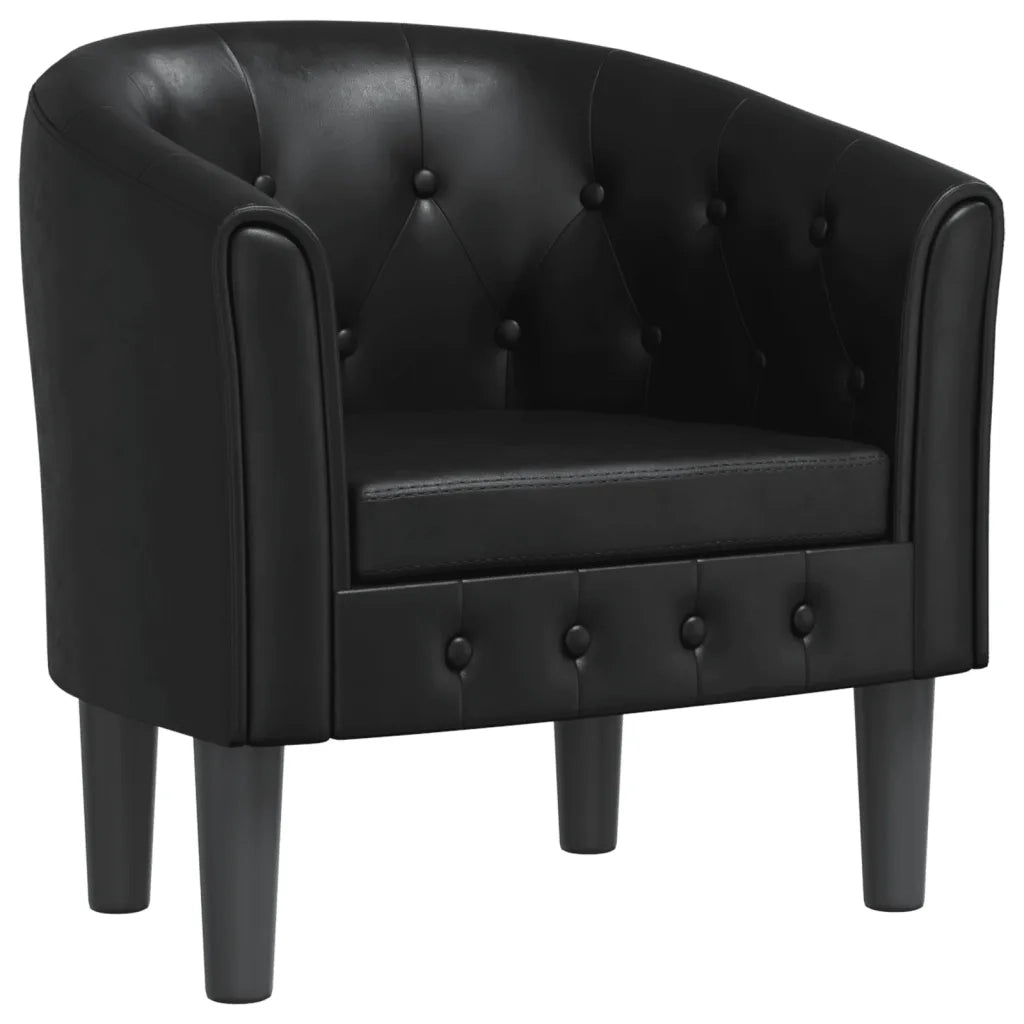 Poltrona Cabriolet Nera in Similpellecod mxl 108293